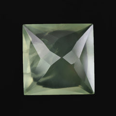 PREHNITE PRINCESS CUT SQUARE 12MM 7.43 Cts.