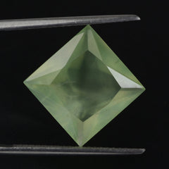 PREHNITE PRINCESS CUT SQUARE 12MM 7.43 Cts.