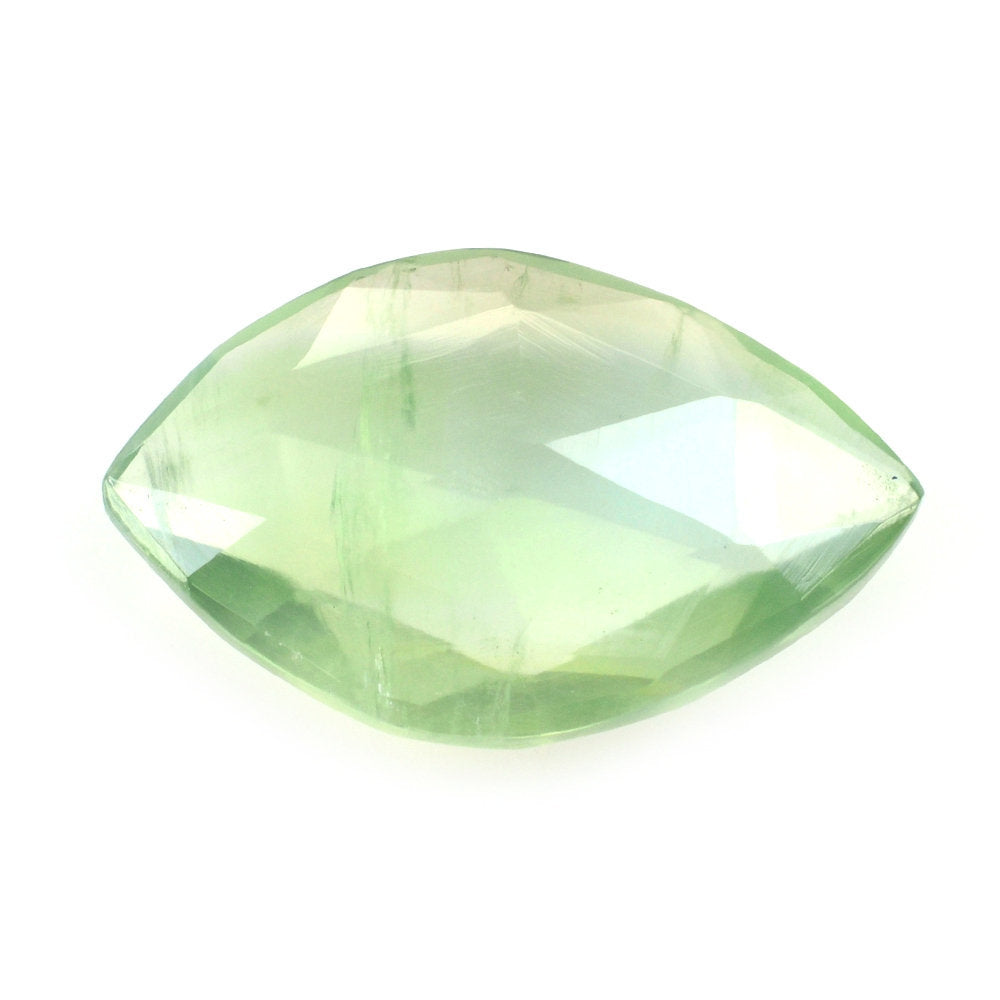 PREHNITE ROSE CUT BRIOLETTE IRREGULAR ONION SHAPE 14X9MM 3.09 Cts.