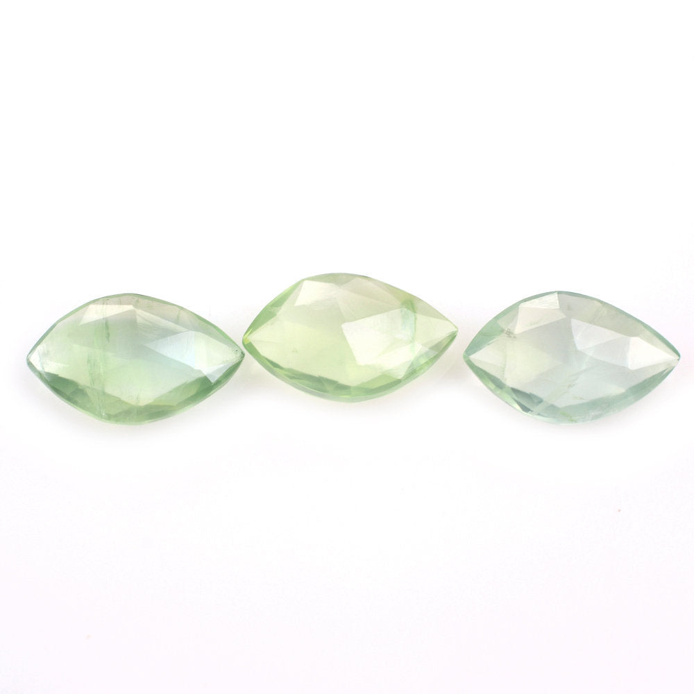 PREHNITE ROSE CUT BRIOLETTE IRREGULAR ONION SHAPE 14X9MM 3.09 Cts.