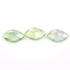 PREHNITE ROSE CUT BRIOLETTE IRREGULAR ONION SHAPE 14X9MM 3.09 Cts.