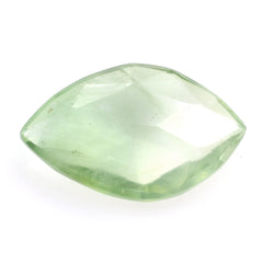 PREHNITE ROSE CUT BRIOLETTE SHIELD 14X9MM 3.18 Cts.