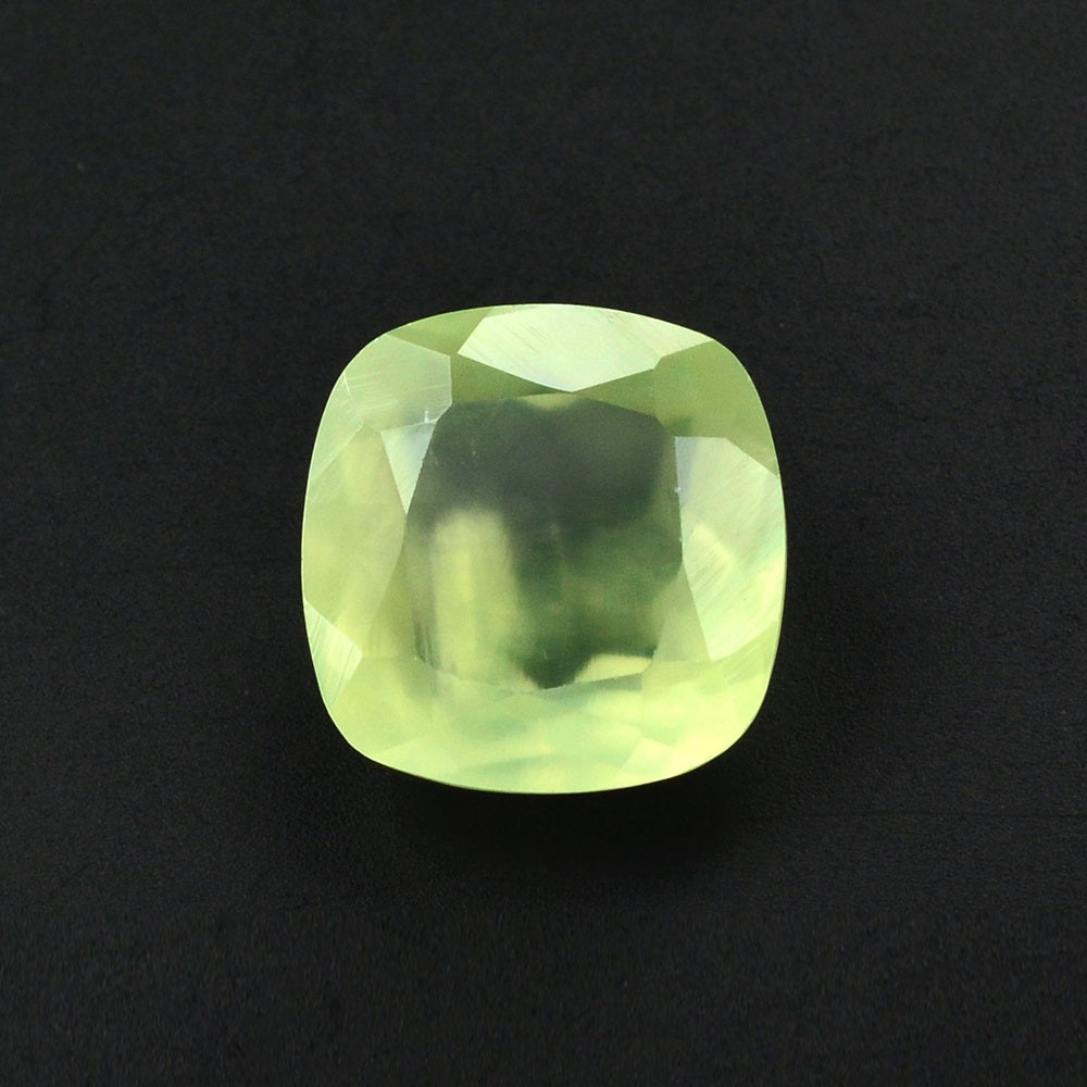 PREHNITE CUT CUSHION 11MM 5.60 Cts.
