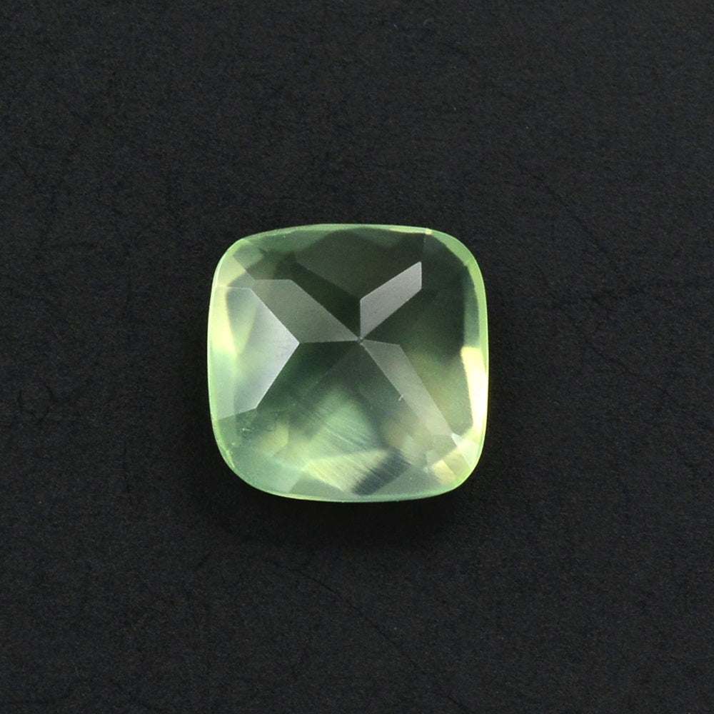 PREHNITE ROSE CUT CUSHION 9MM 3.17 Cts.