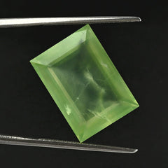 PREHNITE CUT BAGUETTE 18X13MM 15.65 Cts.