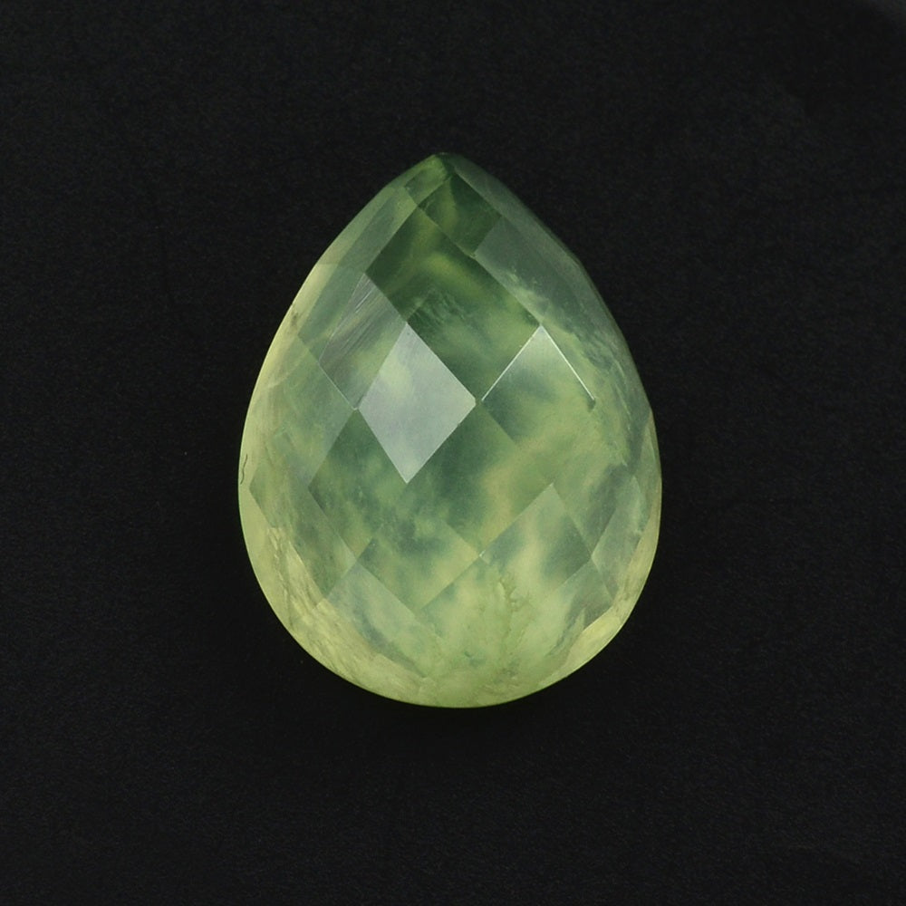 PREHNITE CHECKER PEAR CAB 16X12MM 10.15 Cts.
