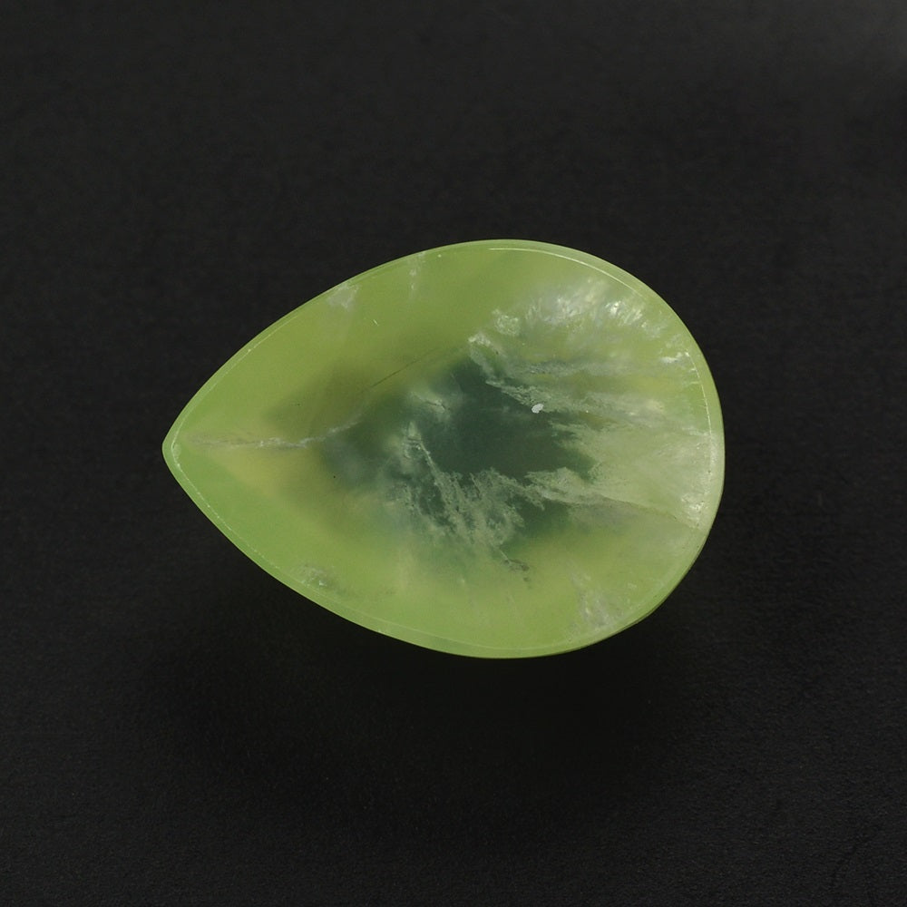 PREHNITE CHECKER PEAR CAB 16X12MM 10.15 Cts.