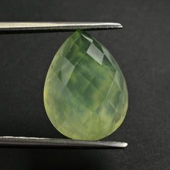 PREHNITE CHECKER PEAR CAB 16X12MM 10.15 Cts.