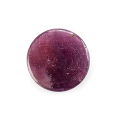 PINK RED SAPPHIRE ROSE CUT ROUND CAB 14.00MM 7.29 Cts.