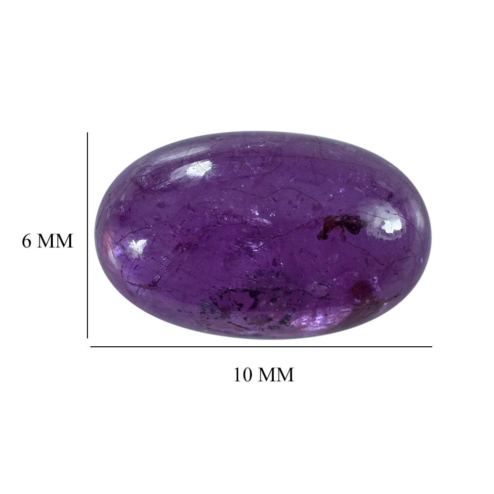 PINK SAPPHIRE (GLASS FILLED) OVAL CAB 10X6MM 2.70 Cts.