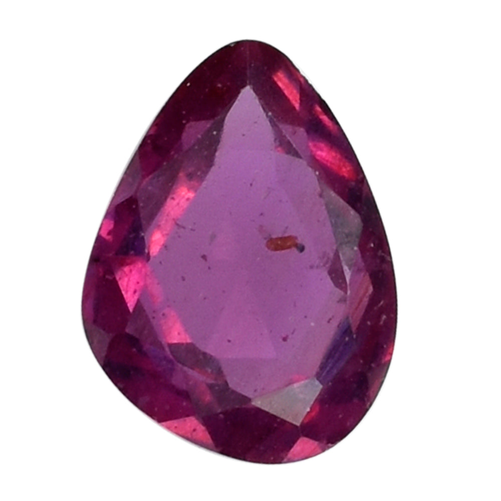 PINK SAPPHIRE (GLASS FILLED) ROSE CUT BACK IRREGULAR PEAR 8.50X6.50MM 1.69 Cts.