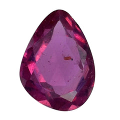 PINK SAPPHIRE (GLASS FILLED) ROSE CUT BACK IRREGULAR PEAR 8.50X6.50MM 1.69 Cts.