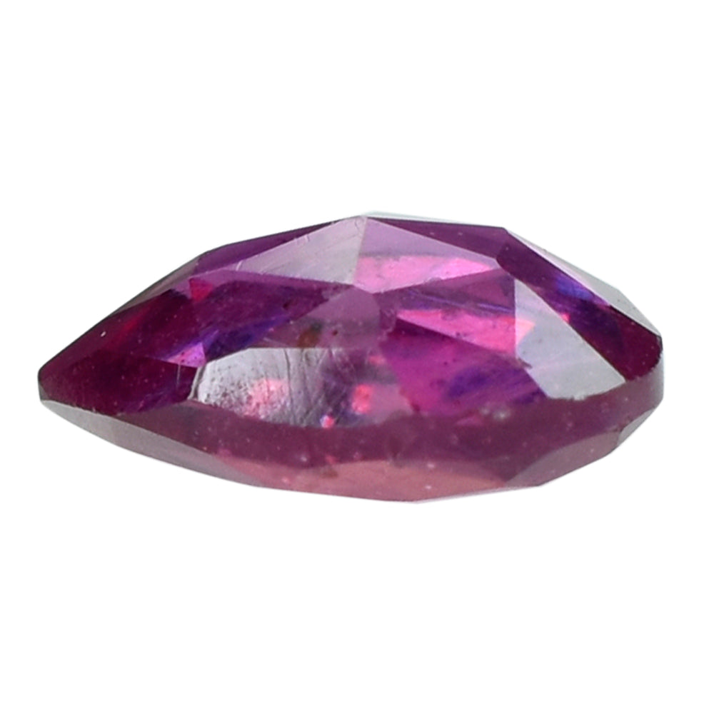 PINK SAPPHIRE (GLASS FILLED) ROSE CUT BACK IRREGULAR PEAR 8.50X6.50MM 1.69 Cts.
