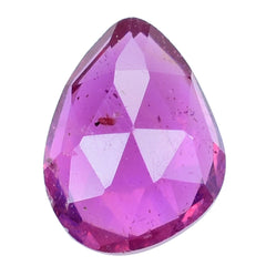 PINK SAPPHIRE (GLASS FILLED) ROSE CUT BACK IRREGULAR PEAR 8.50X6.50MM 1.69 Cts.