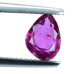 PINK SAPPHIRE (GLASS FILLED) ROSE CUT BACK IRREGULAR PEAR 8.50X6.50MM 1.69 Cts.