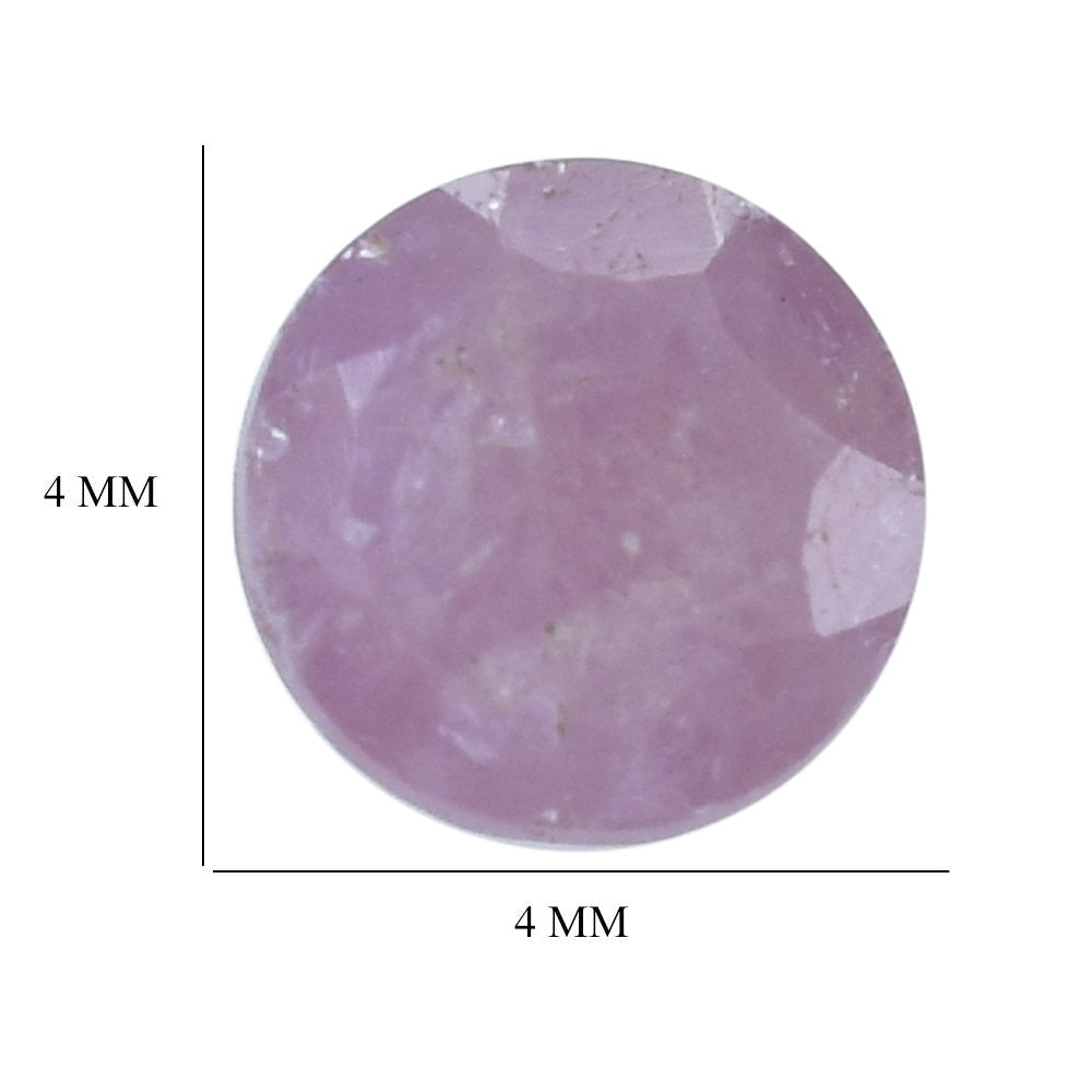 PINK SAPPHIRE CUT ROUND 4.00MM (MEDIUM/CLEAN) 0.20 Cts.