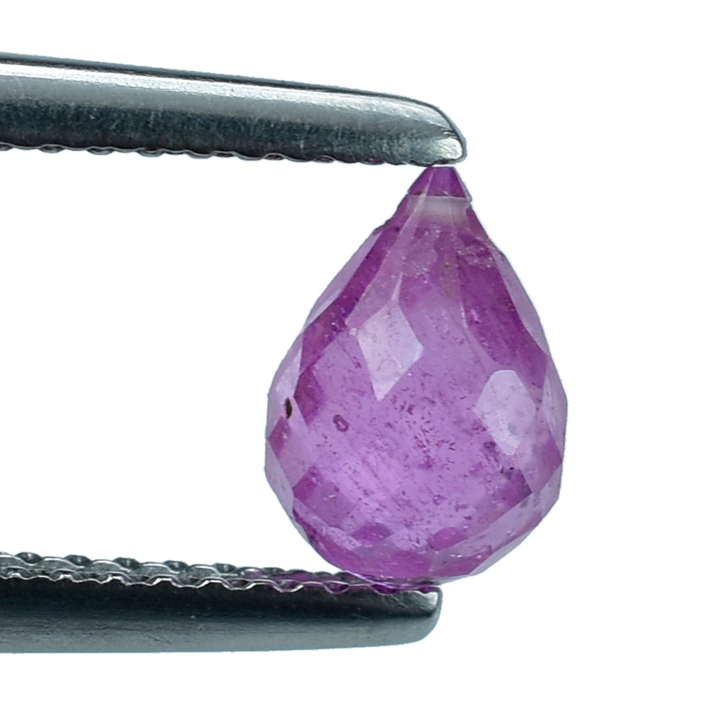 PINK SAPPHIRE FACETED DROP (FULL DRILL) 7X5MM 1.60 Cts.