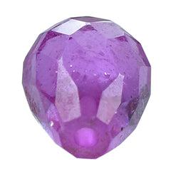 PINK SAPPHIRE (GLASS FILLED) FACETED DROPS (HALF DRILL) 7X5MM 1.79 Cts.