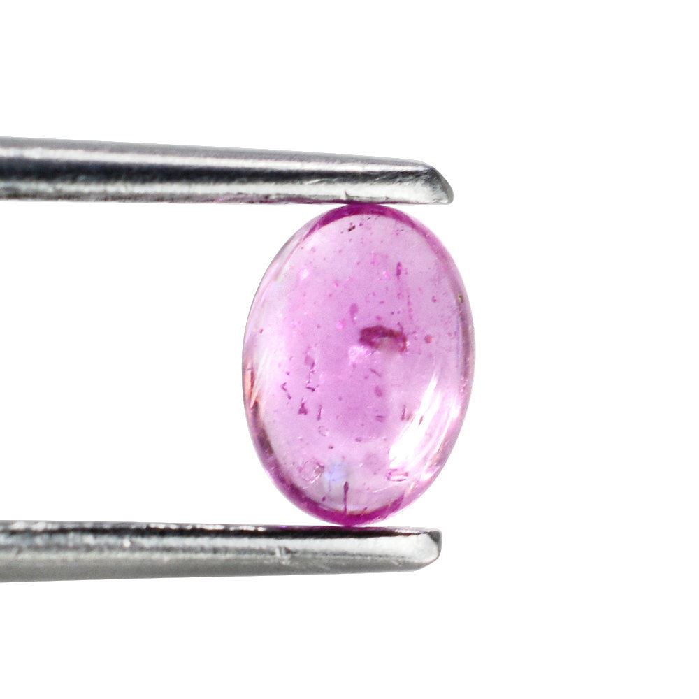 PINK SAPPHIRE (GLASSFILLED) OVAL CAB 7X5MM 1.20 Cts.