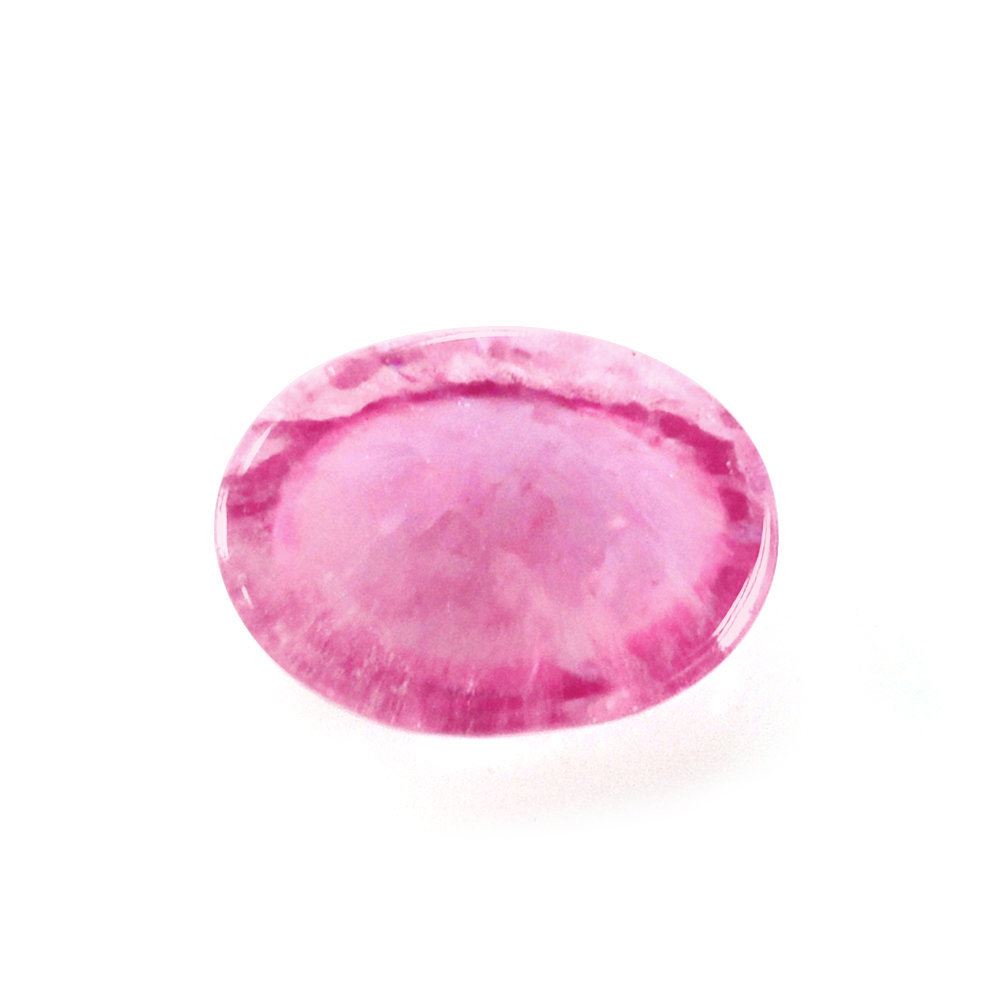 PINK SAPPHIRE (GLASSFILLED) OVAL CAB 8X6MM 1.31 Cts.