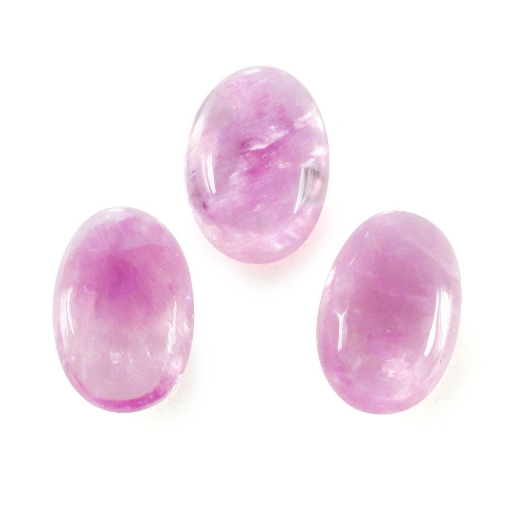 PINK SAPPHIRE (GLASSFILLED) OVAL CAB 6X4MM 0.51 Cts.