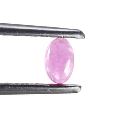 PINK SAPPHIRE (GLASSFILLED) OVAL CAB 5X3MM 0.29 Cts.