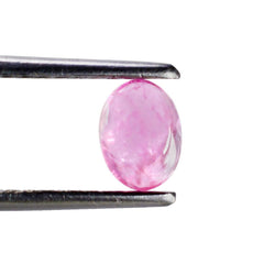 PINK SAPPHIRE (GLASSFILLED) OVAL CAB 7X5MM 0.82 Cts.