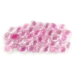 PINK SAPPHIRE (GLASSFILLED) OVAL CAB 7X5MM 0.82 Cts.