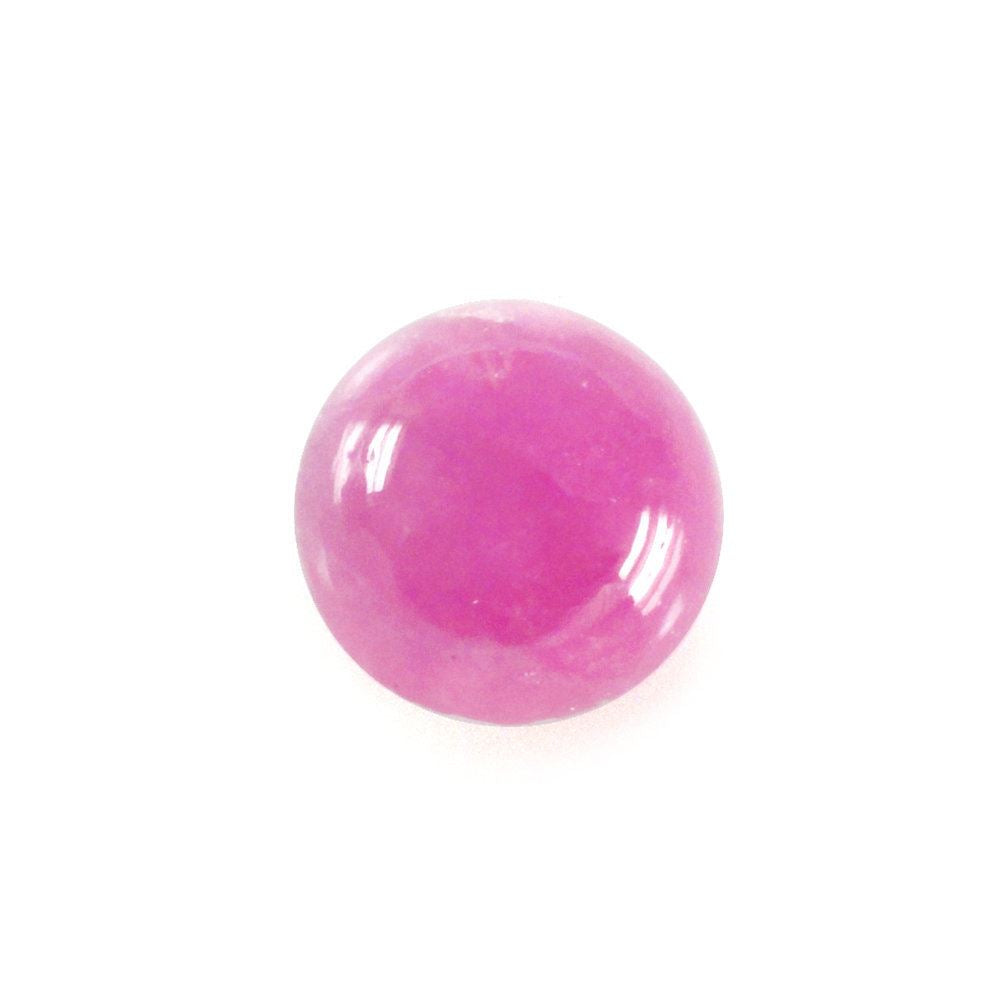 PINK SAPPHIRE (GLASSFILLED) ROUND CAB 5.00X5.00MM 0.60 Cts.