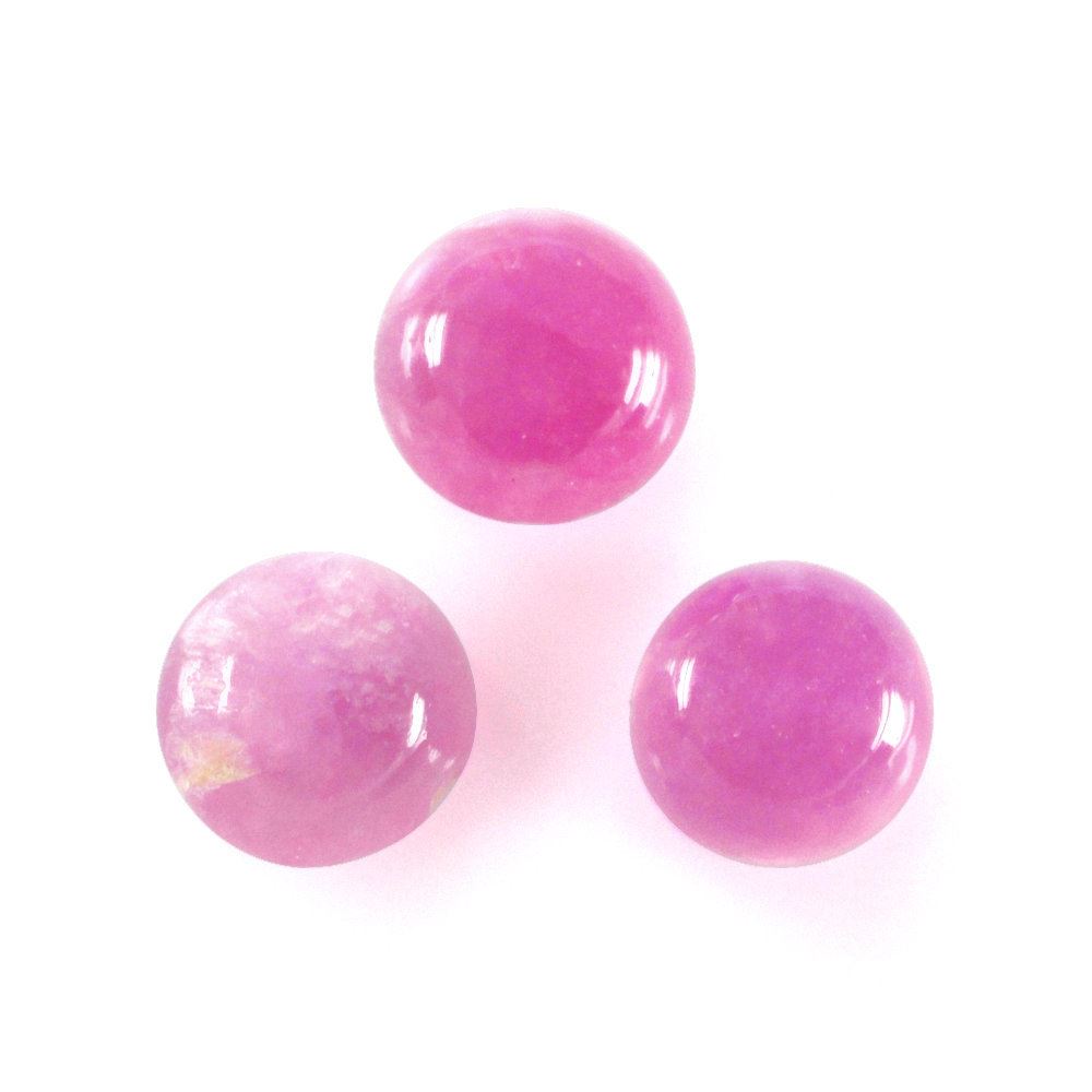PINK SAPPHIRE (GLASSFILLED) ROUND CAB 5.00X5.00MM 0.60 Cts.