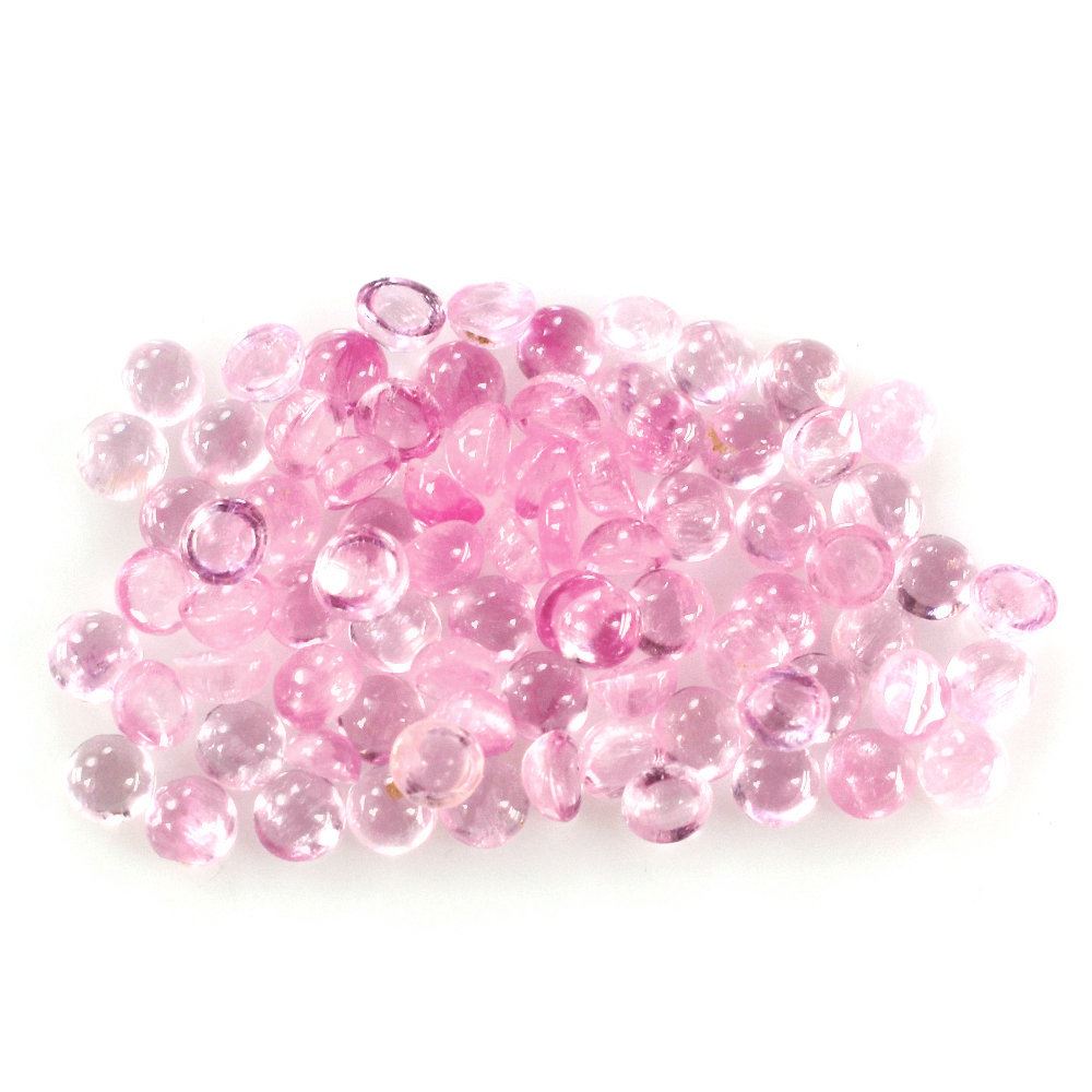 PINK SAPPHIRE (GLASSFILLED) ROUND CAB 2.50MM 0.07 Cts.