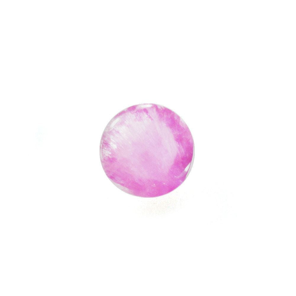 PINK SAPPHIRE (GLASSFILLED) ROUND CAB 4MM 0.34 Cts.