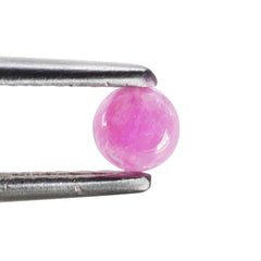 PINK SAPPHIRE (GLASSFILLED) ROUND CAB 4MM 0.34 Cts.
