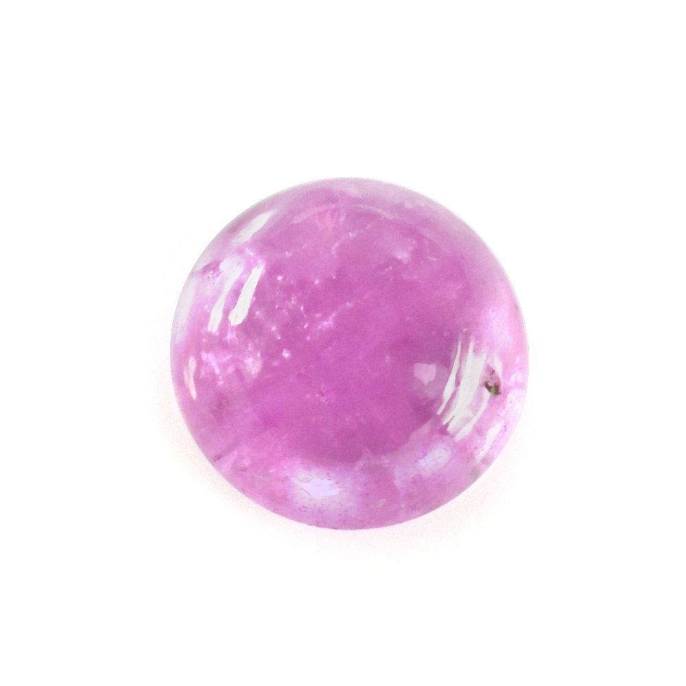 PINK SAPPHIRE (GLASSFILLED) ROUND CAB 6MM 1.27 Cts.