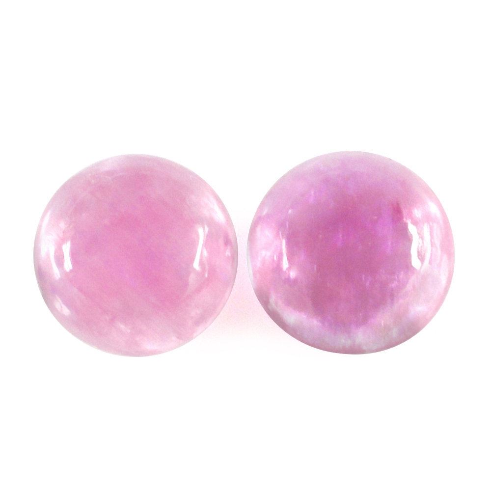 PINK SAPPHIRE (GLASSFILLED) ROUND CAB 5.00X5.00MM 0.61 Cts.