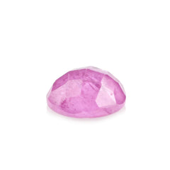 PINK SAPPHIRE (GLASSFILLED) CHECKER ROUND CAB 6MM 1.12 Cts.