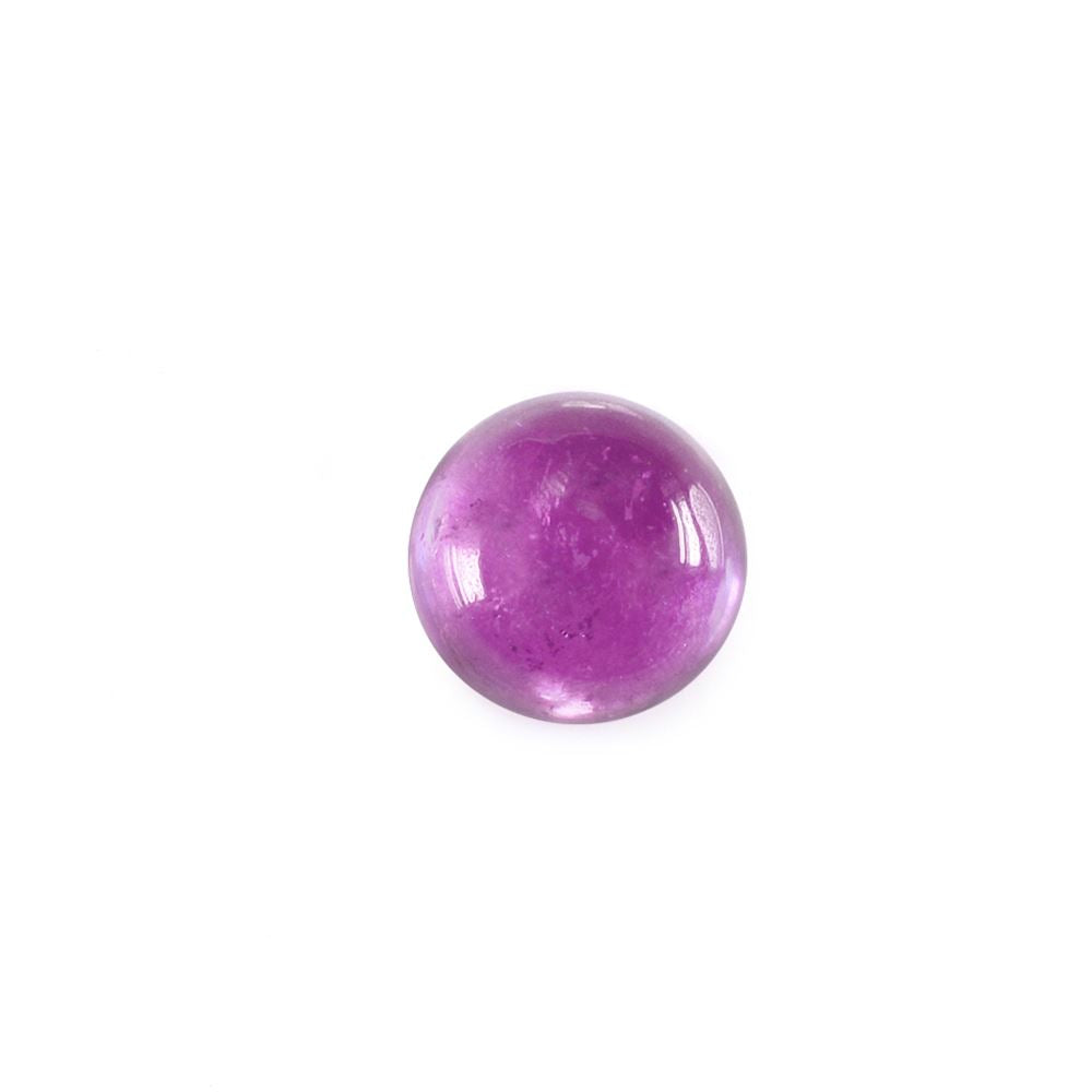 PINK SAPPHIRE (GLASSFILLED) PLAIN ROUND CAB 5.00X5.00MM 0.78 Cts.