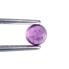 PINK SAPPHIRE (GLASSFILLED) PLAIN ROUND CAB 5.00X5.00MM 0.78 Cts.
