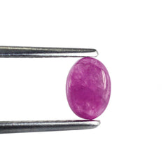 PINK SAPPHIRE (GLASSFILLED) PLAIN OVAL CAB 7X5MM 1.10 Cts.