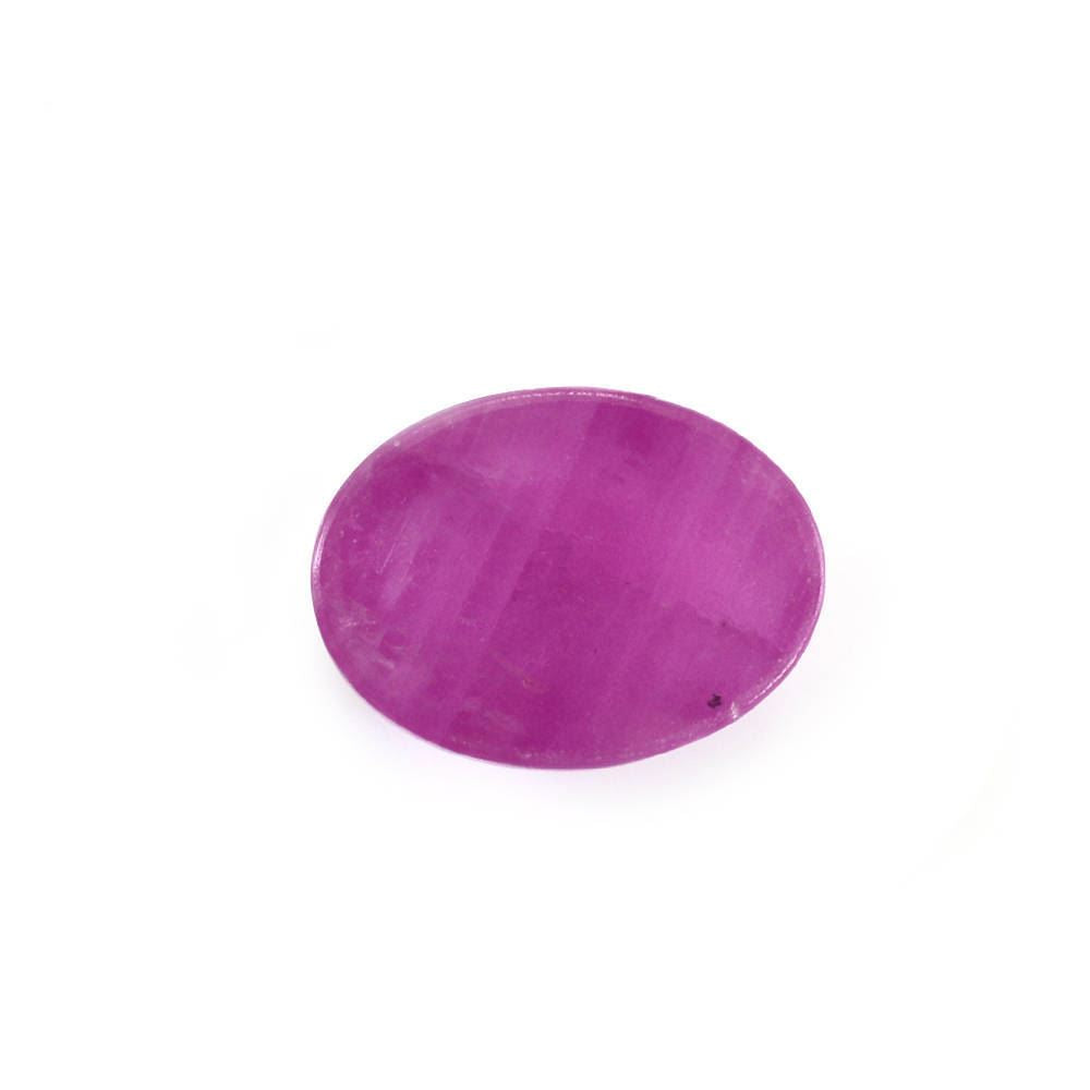 PINK SAPPHIRE (GLASSFILLED) PLAIN OVAL CAB 8X6MM 1.85 Cts.