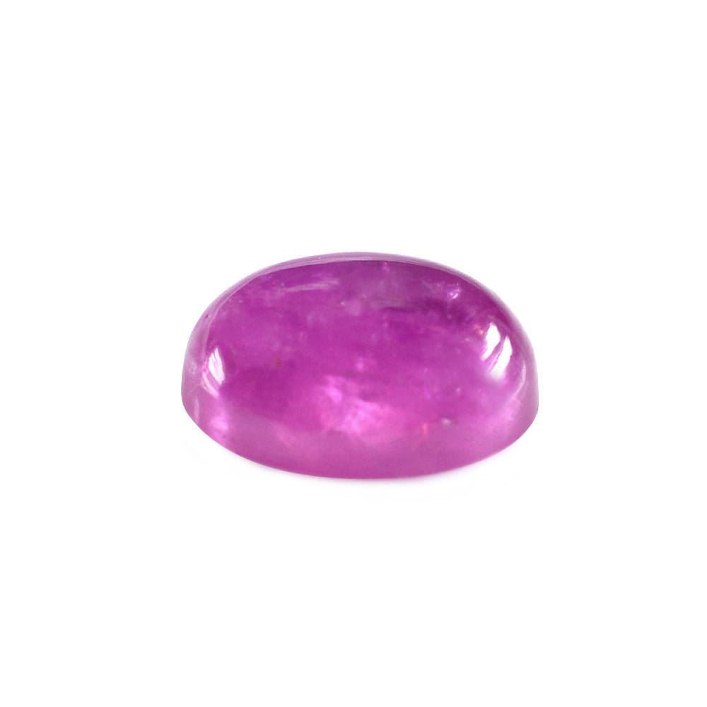 PINK SAPPHIRE (GLASSFILLED) PLAIN OVAL CAB 9X7MM 2.82 Cts.