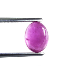 PINK SAPPHIRE (GLASSFILLED) PLAIN OVAL CAB 9X7MM 2.82 Cts.