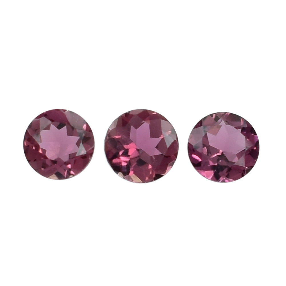 PINK TOURMALINE CUT ROUND 3.25MM 0.14 Cts.