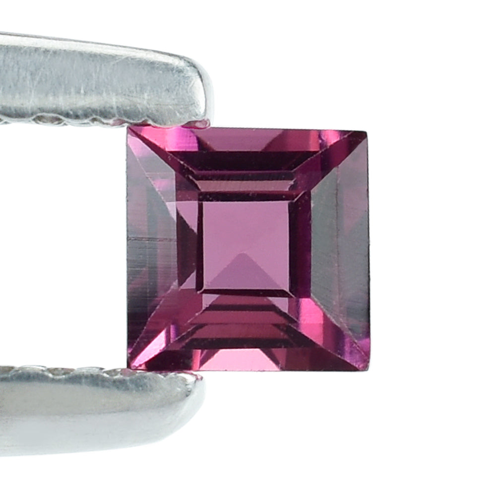 PINK TOURMALINE CUT SQUARE (DARK) 3.50MM 0.20 Cts.