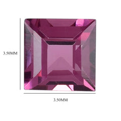 PINK TOURMALINE CUT SQUARE (DARK) 3.50MM 0.20 Cts.