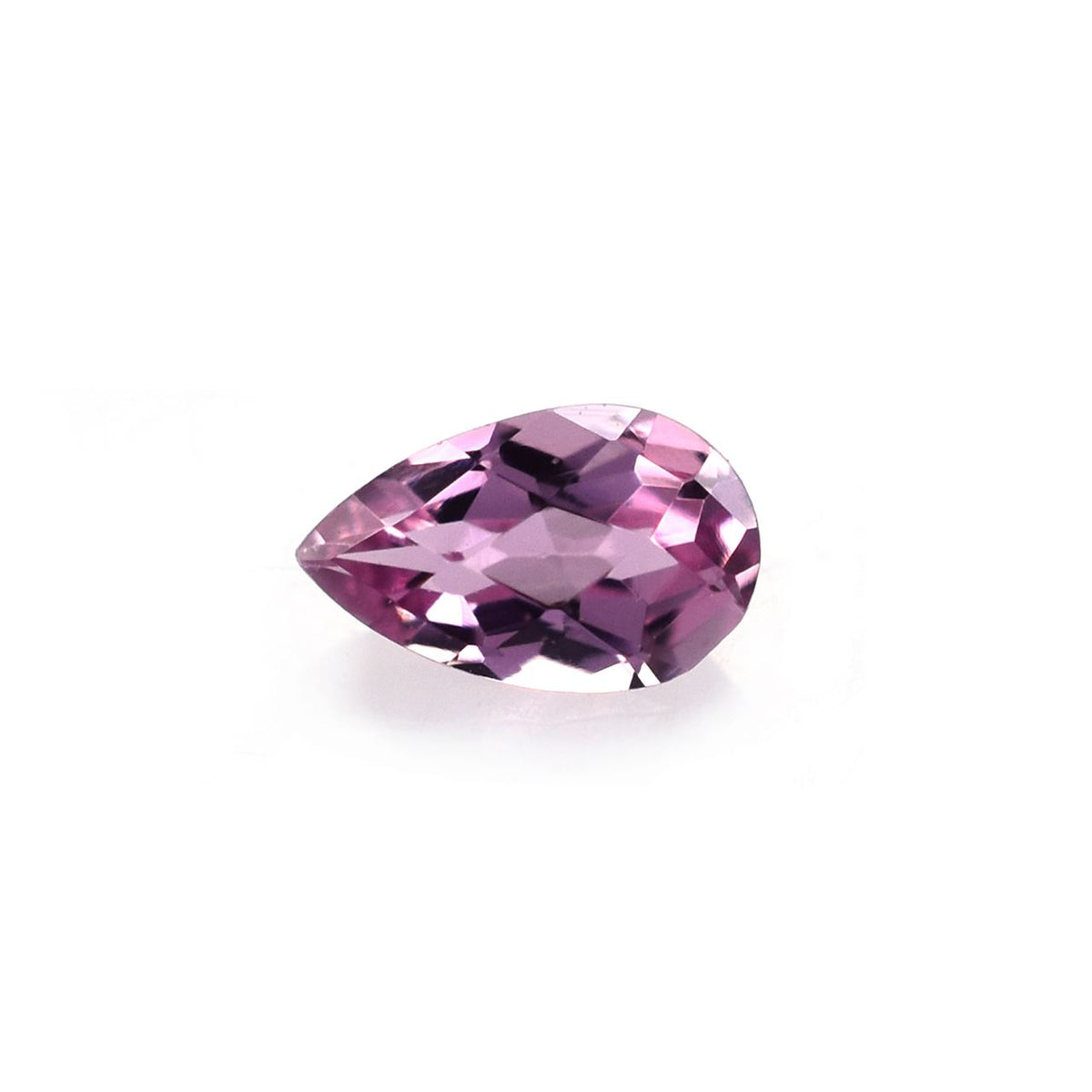 PINK TOURMALINE CHECKER CUT PEAR 5.00X3.00 0.20 Cts.