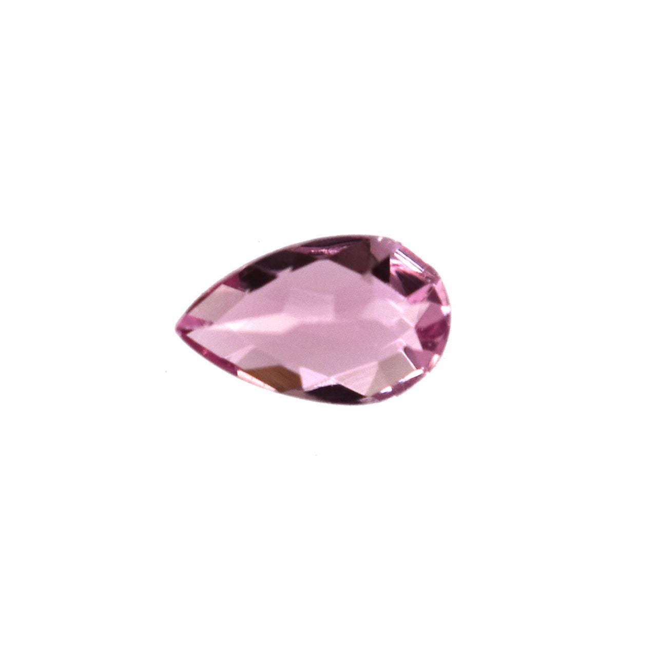 PINK TOURMALINE CHECKER CUT PEAR 5.00X3.00 0.20 Cts.