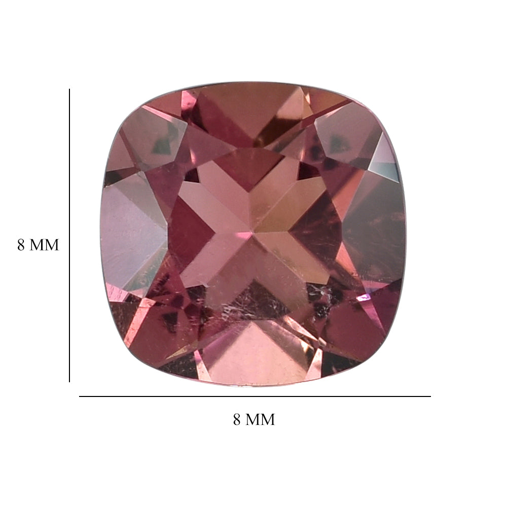 PINK TOURMALINE (SUPER)(HI) CUT CUSHION 8.00X8.00 MM 2.1 Cts.