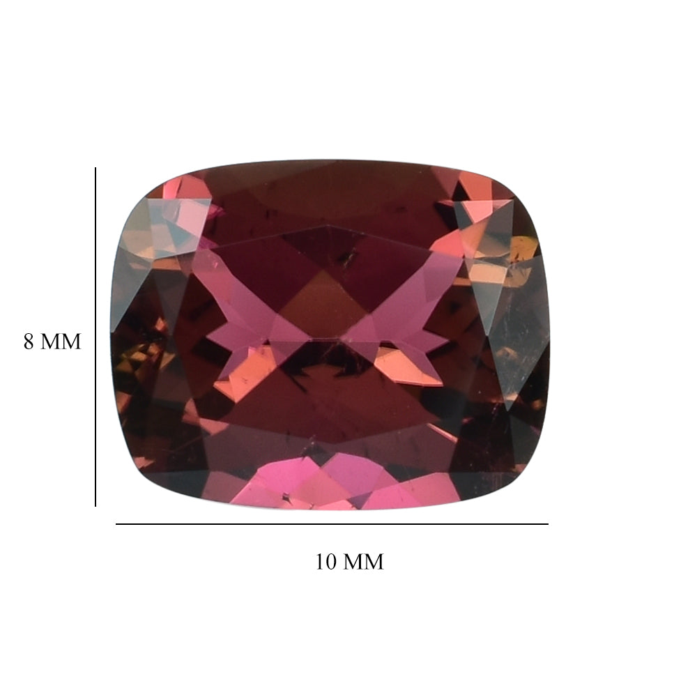 PINK TOURMALINE (SUPER BROWN)(HI) CUT CUSHION 10.00X8.00 MM 2.85 Cts.