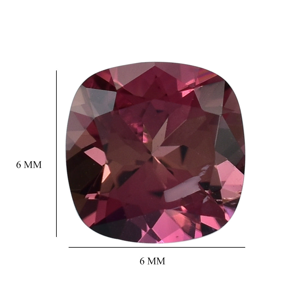 PINK TOURMALINE (SUPER)(SI) CUT CUSHION 6.00X6.00 MM 0.85 Cts.